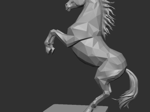 GEOMETRIC HORSE 3D Print Model