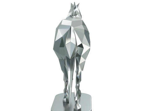 POLYGONAL HORSE 3D Print Model