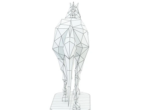 Cavallo geometrico Modello 3D