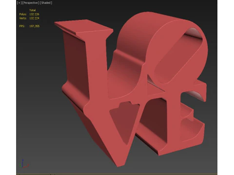LOVE SCULPTURE 3D Print Model