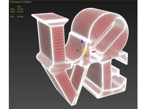 LOVE SCULPTURE 3D Print Model