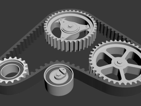 CAR TIMING BELT DECOR 3D Print Model