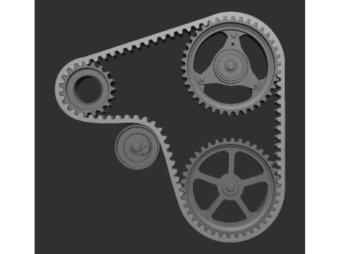 CAR TIMING BELT DECOR 3D Print Model