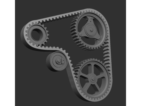 WYKOŃCZENIE PASKA ROZRZĄDU SAMOCHODU Model do druku 3D