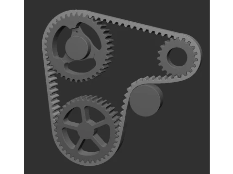 CAR TIMING BELT DECOR 3D Print Model