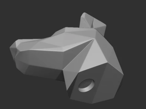 LOW POLY DOBERMAN PUZZLE 3D Print Model