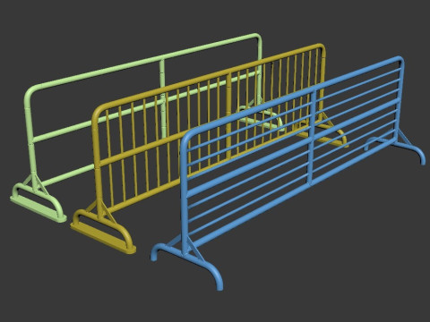 SET BARRIERA STRADALE Modello di stampa 3D