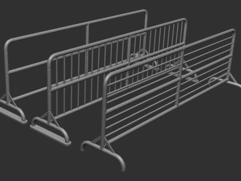 КОМПЛЕКТ ДОРОЖНЬОГО БАР'ЄРА 3D Принт Модель