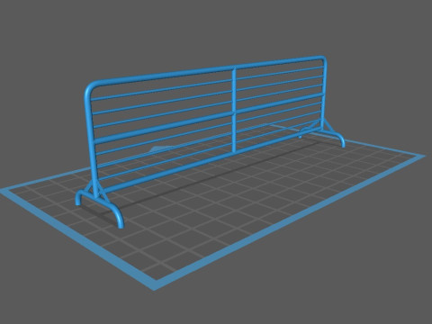 SET BARRIERA STRADALE Modello di stampa 3D