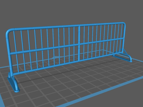 SET BARRIERA STRADALE Modello di stampa 3D