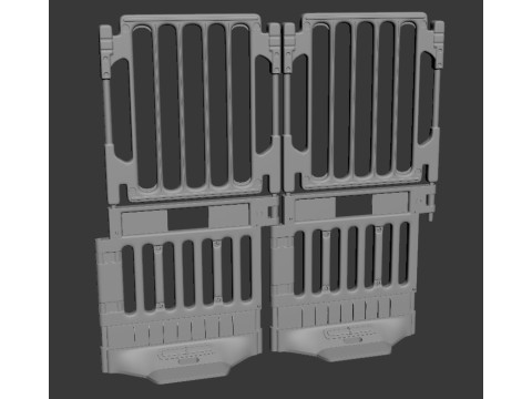 PLASTIC CONSTRUCTION BARRIER 3D Print Model