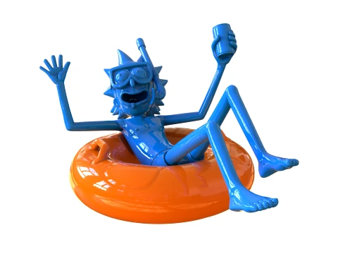 RICK SANCHEZ SWIM RING 3D Print Model