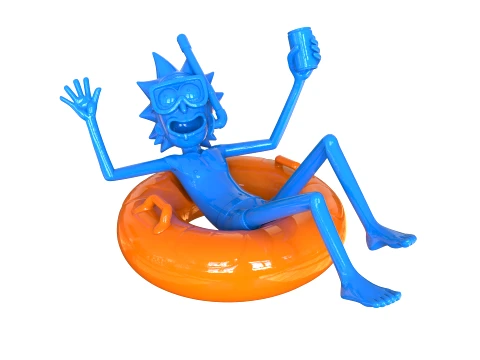 RICK SANCHEZ SWIM RING 3D Print Model