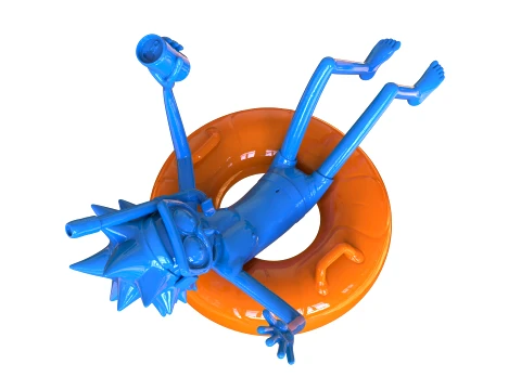 RICK SANCHEZ SWIM RING 3D Print Model