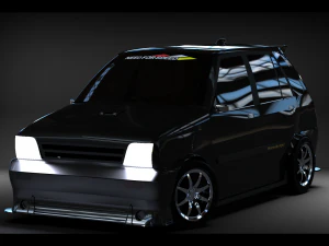 Maruti 800 Modified 3D Model