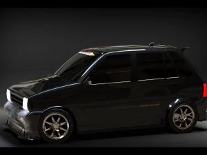 Maruti 800 Modified 3D Model