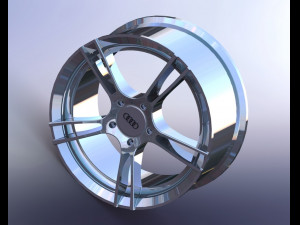 Audi wheel rim 3D मॉडल