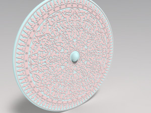 Wall panel stylized as Arabian Shield Modelo 3D