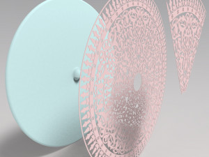 Wall panel stylized as Arabian Shield Modelo 3D