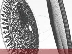 Wall panel stylized as Arabian Shield Modelo 3D
