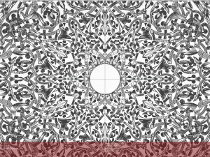 Wall panel stylized as Arabian Shield Modelo 3D