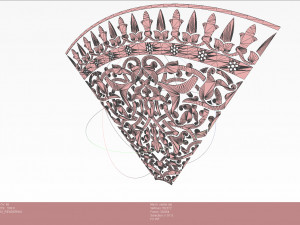 Wall panel stylized as Arabian Shield Modelo 3D