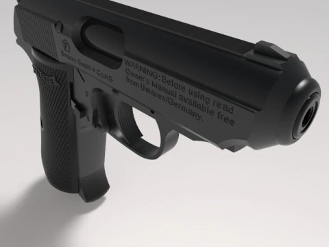 Pneumatic pistol Walther - Umarex ppk-s 3D Model