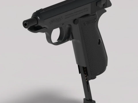 Pneumatic pistol Walther - Umarex ppk-s 3D Model