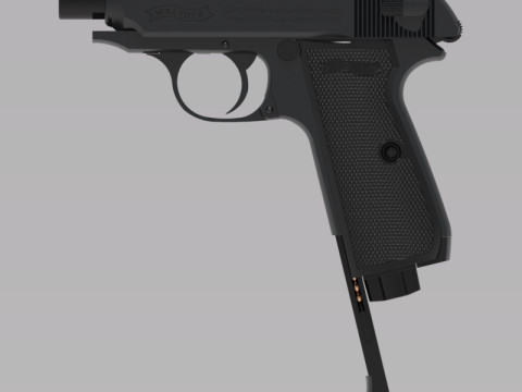 Pneumatic pistol Walther - Umarex ppk-s 3D 모델