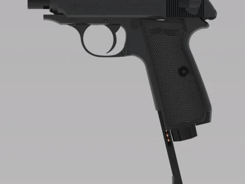 Pneumatic pistol Walther - Umarex ppk-s 3D Model