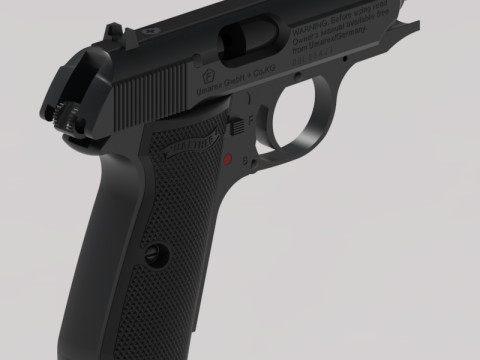Pneumatic pistol Walther - Umarex ppk-s 3D 모델