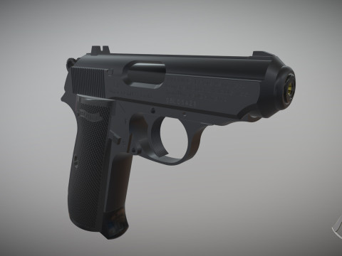 Pneumatic pistol Walther - Umarex ppk-s 3D 모델