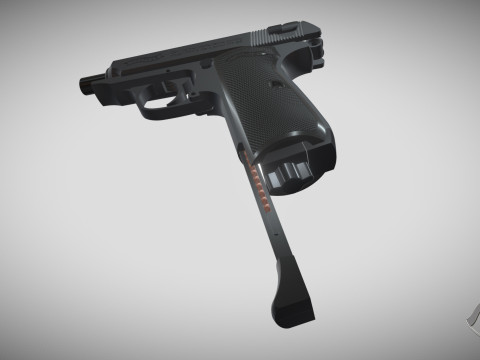 Pneumatic pistol Walther - Umarex ppk-s 3D 모델