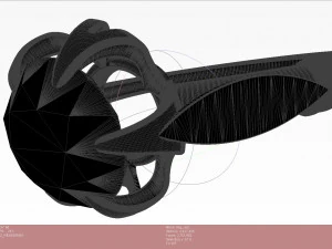 Ring with gemstone style - retro USSR 3D Print Model