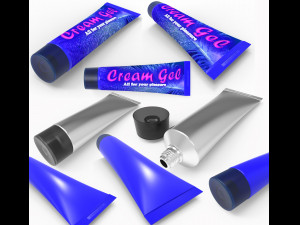 Tube with cover universal mockup 3D 모델