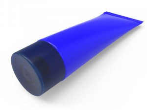 Tube with cover universal mockup Model 3D