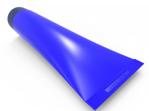 Tube with cover universal mockup Model 3D