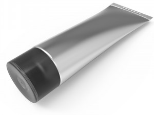 Tube with cover universal mockup Model 3D