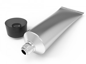 Tube with cover universal mockup Model 3D