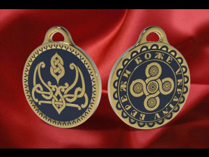 Charm-pendant keychain- God Save Ukraine 3D 프린트 모델