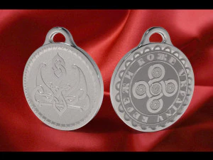 Charm-pendant keychain- God Save Ukraine 3D Print Model