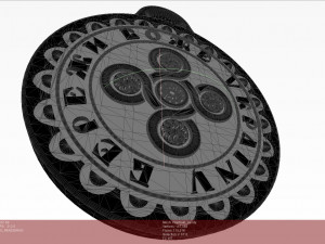 Charm-pendant keychain- God Save Ukraine 3D 프린트 모델