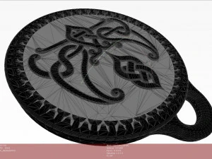 Charm-pendant keychain- God Save Ukraine 3D Print Model