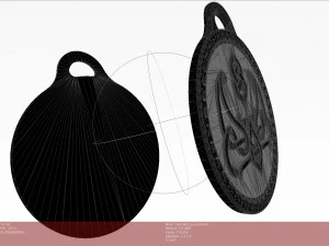 Charm-pendant keychain- God Save Ukraine 3D Print Model