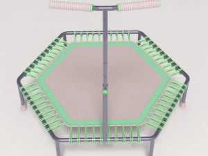 Trampoline for fitness classes 3D Model