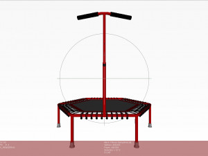 Trampoline for fitness classes Modelo 3D