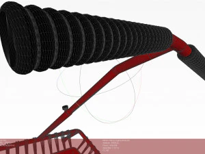 Trampoline for fitness classes 3D Model