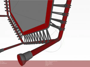 Trampoline for fitness classes 3D Model