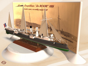 Avizo - torpillear La Bombe - FRANCE Navy 1885 year 3Dモデル