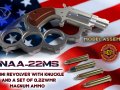 Mini revolver NAA-22MS with knuckles and cartridges assembly Modèle 3D